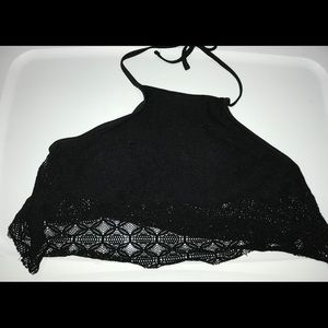 A black swim top